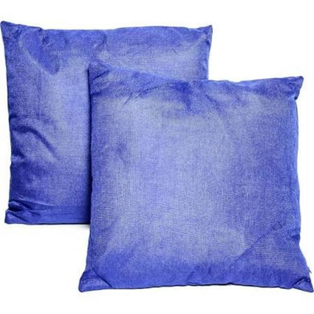 Royal Blue Square Throw Indoor/Outdoor Pillows, Pack of 2
