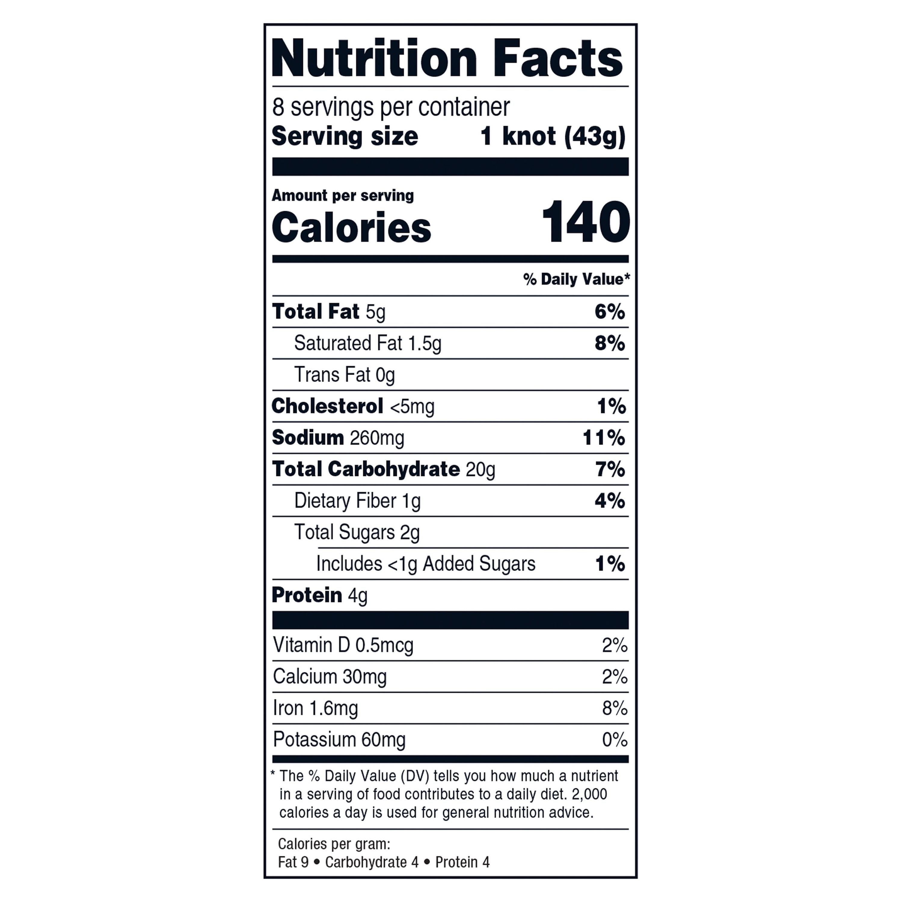 Marketside Three Cheese Garlic Bread Knots, 12.1 oz, 8 Count