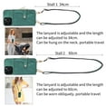 thumbnail image 5 of ShellTech Phone Case for iPhone 13 Pro Max Zipper Wallet Cover with Credit Card Holder Slot Shoulder Crossbody Strap Cell Women Girls Men,Green, 5 of 12