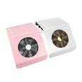 thumbnail image 2 of 40W Powerful Nail Dust Vacuum Cleaner ABS White Pink Fan Dust Suction Silent Manicure Machine With Vacuum Bag Nail Cleaning Tool, 2 of 4