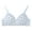 Blue, variant on Cotton Bras For Women Wirefree Wireless Comfort No Underwire Non Padded Seamless Bralette Soft Breathable Sleep Multi Color 32-40B/C/D