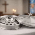 thumbnail image 4 of Mayur Exports Communion Ware Holy Wine Communion Tray with a Cover - Stainless Steel (Shiny Mirror), 4 of 6