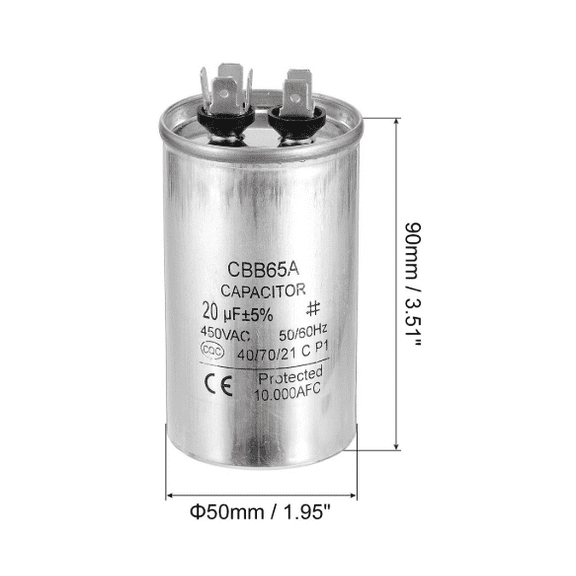 Motor Run Capacitor CBB65 20UF 450VAC