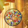 thumbnail image 2 of Colorful Parrot Stained Glass Window Hanging Decor Tropical Bird Suncatcher, Vibrant Wall Art, Exotic Home Decor Gift, Bird Lover Suncatcher, 2 of 4