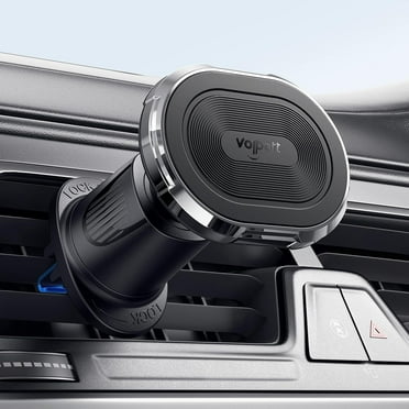 Magnetic Car Mount Air Vent Cell Phone Holder, Universal Vehicle Dash Dashboard Ac Airvent Cellphone Magic Stand with Clip Hook, for iPhone 15 Samsung Lenovo Google etc
