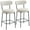 Cream White, variant on HOMCOM Modern Bar Stools Set of 2 27" Counter Height Barstools, Cream White