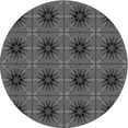 thumbnail image 1 of Ahgly Company Indoor Round Patterned Platinum Gray Area Rugs, 3' Round, 1 of 6