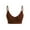 Coffee, variant on Prolriy Sport Bras for Women, Women's Solid Color Back Sports Bra Absorbing Gathering Sports Bra Womens Bras Coffee S