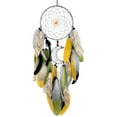 thumbnail image 2 of CxhicLuv Dream Catcher Wall Decor, Handwoven with Feathers and Beads, Catches Bad Dreams, Suitable for Bedroom and Car, Brings Positive Energy, Unique Housewarming Gift, Gray, 2 of 3