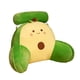 thumbnail image 2 of Almohada de descanso para la cintura, almohada suave para descansar en cama, almohada de lectura desmontable con brazos de felpa Aguacate, 2 of 9