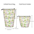 thumbnail image 2 of Lsque Happy Easter Pattern Telescopic Pencil Bag Pen Holder Stationery Case, Stand-up Retractable Transformer Bag Organizer, 2 of 6