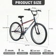 thumbnail image 5 of POVANLI 26 Inch BMX Bike with Disc Brakes, Single Speed, 15 Inch Frame, 5 of 5