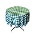 thumbnail image 7 of LA Linen Polyester Gingham Checkered Round Tablecloth, 7 of 7