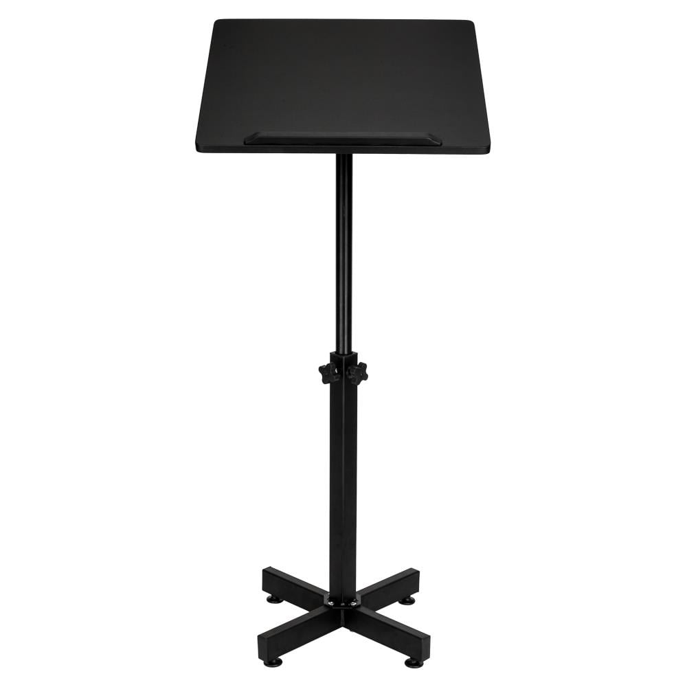 Details about   Lightweight Podium Lectern 2 Internal Speakers Beige Stand up Desk w/ Storage 