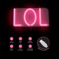thumbnail image 3 of LOL Neon LED Wall Light, 3 of 4