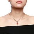 thumbnail image 4 of Pendentif Verre à Vin Rouge Tendance pour Femmes Collier Crochet en Acier Inoxydable, 4 of 4