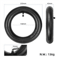 thumbnail image 3 of 2 Pcs 10X2.5 Inner Tube 90 Degree Valve for Zero 10X/ Electric Scooter 10 Inch Curved 90 Degree Inner Tube, 3 of 5