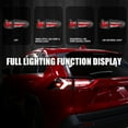 thumbnail image 2 of Spec-D Tuning Black LED Sequential Tail Lights w/ Red Bar Compatible with 2019-2023 Toyota RAV4, Left + Right Pair Assembly, 2 of 6