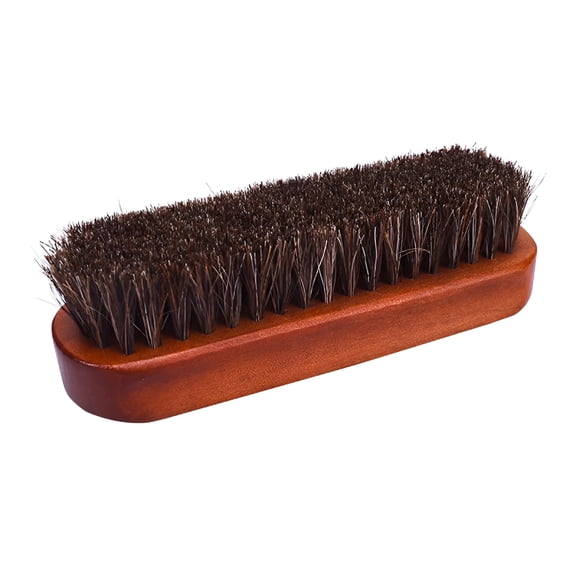 ACDANC 2026 New Horse Hair Shoe Polishing Brush with Wood Handle Soft Cleaning Tool for Leather, Suede, Nubuck Leather Boots, Horse Hair Brush for Leather