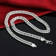 thumbnail image 2 of EOEMY Men'S 10mm 925 Sterling Solid Silver Sideways Chain Necklace Jewelry Gift-20 In-6mm, 2 of 6