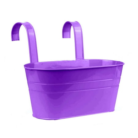 

Qinghai Flower Pot Large Capacity Cultivate Deep Detachable Hooks Thickened Decorative Iron Vintage Pastoral Balcony Wall Hanging Decor P