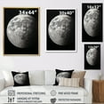 thumbnail image 4 of Designart "Solitary Moon In Black And Silver I" Moon Canvas Wall Art, 4 of 7