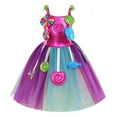 thumbnail image 4 of IBTOM CASTLE Rainbow Candy Costume for Girls, Kids Candy Princess Tutu Dress with Hair Hoop Halloween Birthday Party Fancy Dress Up Outfit, 4 of 8