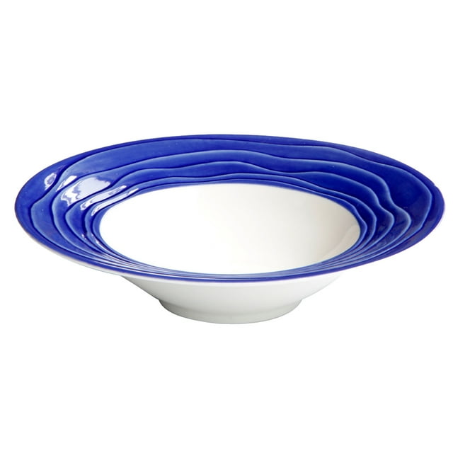 Plato De Cerámica Para Cena, Ensalada De Frutas, Espaguetis, Plato Para Servir, Cuenco Para Sopa, Azul Oscuro SM SunniMix Tazón de sopa de cena