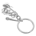 thumbnail image 5 of WEUVEB Metal Music Keychain Music Keychain Silver Zinc Alloy 1Pack, 5 of 8