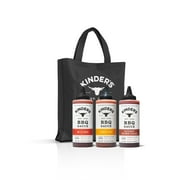 Kinder's BBQ Sauce Set, 3 BBQ Sauces and Kinder's Tote Bag
