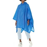 Totes Unisex Rain Poncho, Lightweight, Reusable, And Packable, Blue