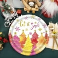 thumbnail image 4 of Christmas Paper Plates Disposable Holiday Paperware, 24 Pcs 9 Inch Classic Festive Christmas Tree Print Thick for Family Christmas Dinner & Office Party, 4 of 5