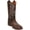 Café, variant on Women’s Leather Brown Cowboy Boots Retro Vintage Embroidered Riding Western Boots
