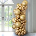 thumbnail image 3 of Globos de fiesta Voircoloria Metallic Gold 12 cm 110 unidades con cintas, 3 of 8