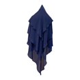thumbnail image 1 of Bufanda de hijab para mujer, suave, transpirable, de color sólido, cómoda y larga. Azul oscuro, 1 of 9