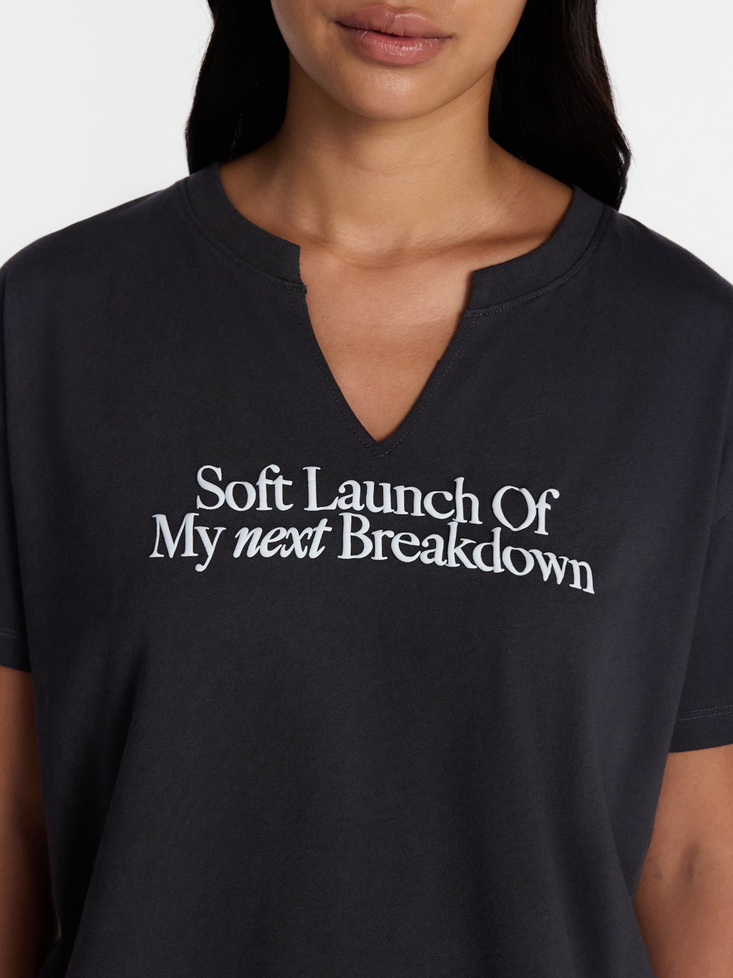 Soft Launch Women's Graphic Tee with Short Sleeves, Sizes XXS-XXL