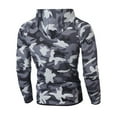 thumbnail image 2 of Camo Hoodie Men Fall Winter Casual Athleisure Zip Up Hoodie Classic Fit Long Sleeve Hoodies for Men XXXL, 2 of 4
