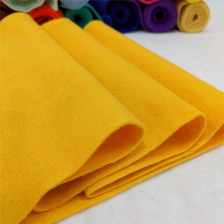 Firefly Hope 3Pcs Yellow Acrylic Craft Felt Fabric Sheet 8 x 36 Inch 1.4mm Thick Soft Woven Felt for DIY Crafts Sewing & Patchwork Projects