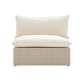 thumbnail image 3 of TOV Furniture Cali Natural Wicker Outdoor Armless Chair, 3 of 4
