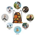 thumbnail image 6 of Daiia Autumn Harvest Pumpkin Joy Pattern Drawstring Backpack, Gym Bag, Lightweight Backpack, Water-Resistant Bag Travel Sports Backpack, Fitness Bag, Yoga Bag-Medium, 6 of 6