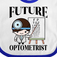 thumbnail image 4 of Inktastic Future Optometrist Eye Doctor Boys Baby Bib, 4 of 4