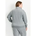 thumbnail image 2 of Avenue Women's Plus Size Piper Half-Zip Sweat Top, 2 of 2