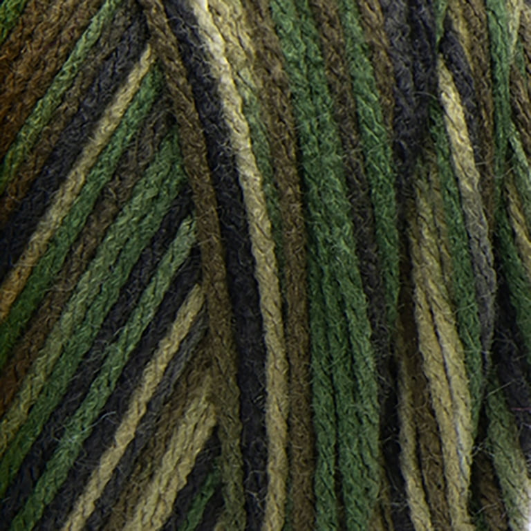 Red Heart Super Saver 4 Medium Acrylic Yarn Camouflage 5oz