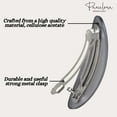 thumbnail image 4 of Parcelona French Oval Large 4" Celluloid Automatic Hair Barrette for Women, 4 of 68