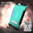 thumbnail image 3 of Case for iPhone 8 Plus, Mint Tri-Shield Rugged Cover [with Kickstand + Credit Card Wallet Slot + Wrist Strap] for Apple iPhone 8 Plus, iPhone 7 Plus, 3 of 5