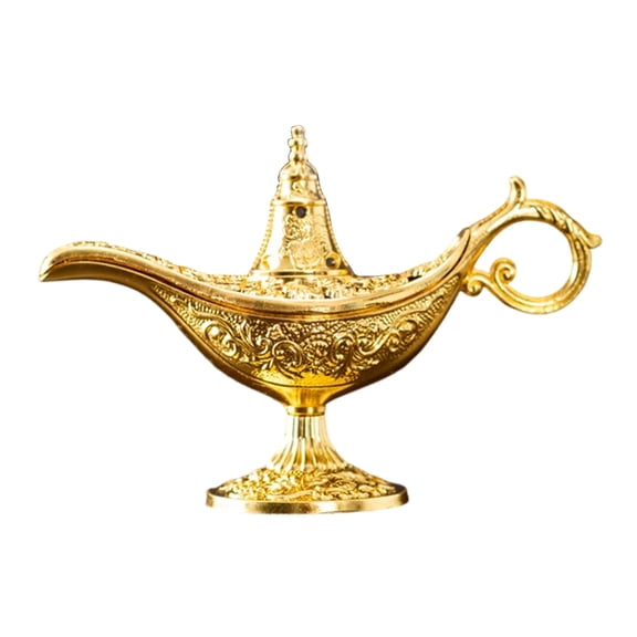 Aladdins Lamp Incenses Holder Burners Magically Lamp Arabian Theme Metal Wishing Light for Home Decors Party Supplies