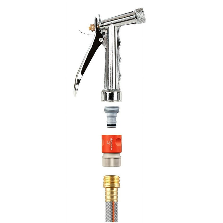 Gardena 5/8 & 1/2 in. Nylon/ABS Threaded Male Hose Accessory Connector Gardena 5/8 & 1/2 in. Nylon/ABS Threaded Male Hose Accessory Connector