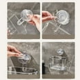 thumbnail image 7 of Suction Cup Wall Shelf Organizer | Heavy-Duty Bathroom Kitchen Storage Box | Tool-Free Installation | Space-Saving Design | Durable Plastic | Modern Style | Holds Toiletries, Utensils, Office, 7 of 7