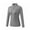 Grey, variant on Women Long Sleeve Compression Shirt Lining Athletic Tight Sports T-Shirts Autumn Winter Base Layer 1/4 Zipper Mock Neck Pullover Yoga Tee Tops