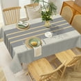 thumbnail image 2 of Mizhona Gray Tablecloth Rectangle,Boho Geometric Table Cloth for Kitchen Dinner Decor,60"x102", 2 of 5